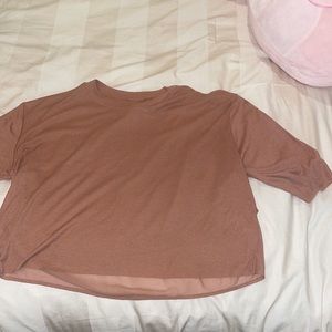 Alo yoga shirt with sheer back size small